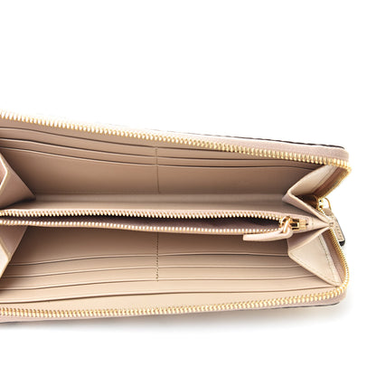 MCM Visetos Large Zip Around Wallet Beige 5 of 9