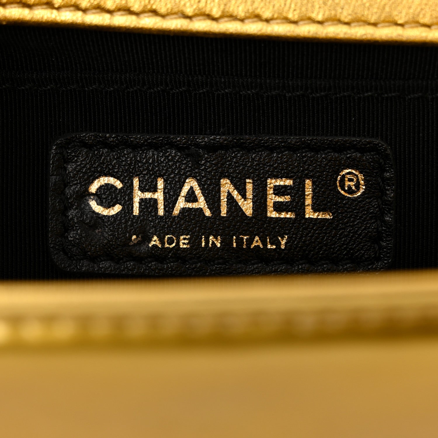 Chanel Metallic Patent Calfskin Quilted Small Boy Flap Gold 6 of 12