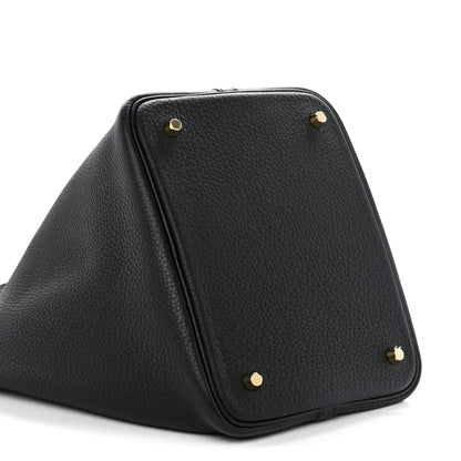 Hermes Taurillon Clemence Picotin Lock 22 MM Black 8 of 10