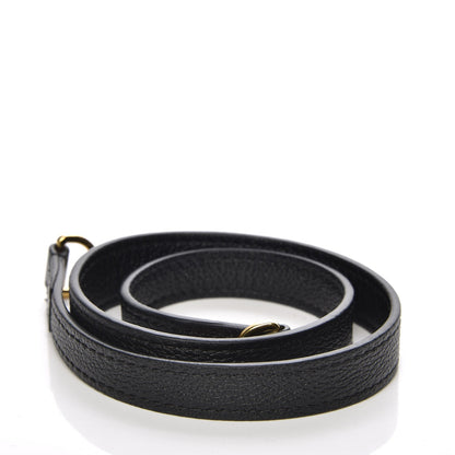 Louis Vuitton Calfskin Shoulder Strap Black 2 of 4