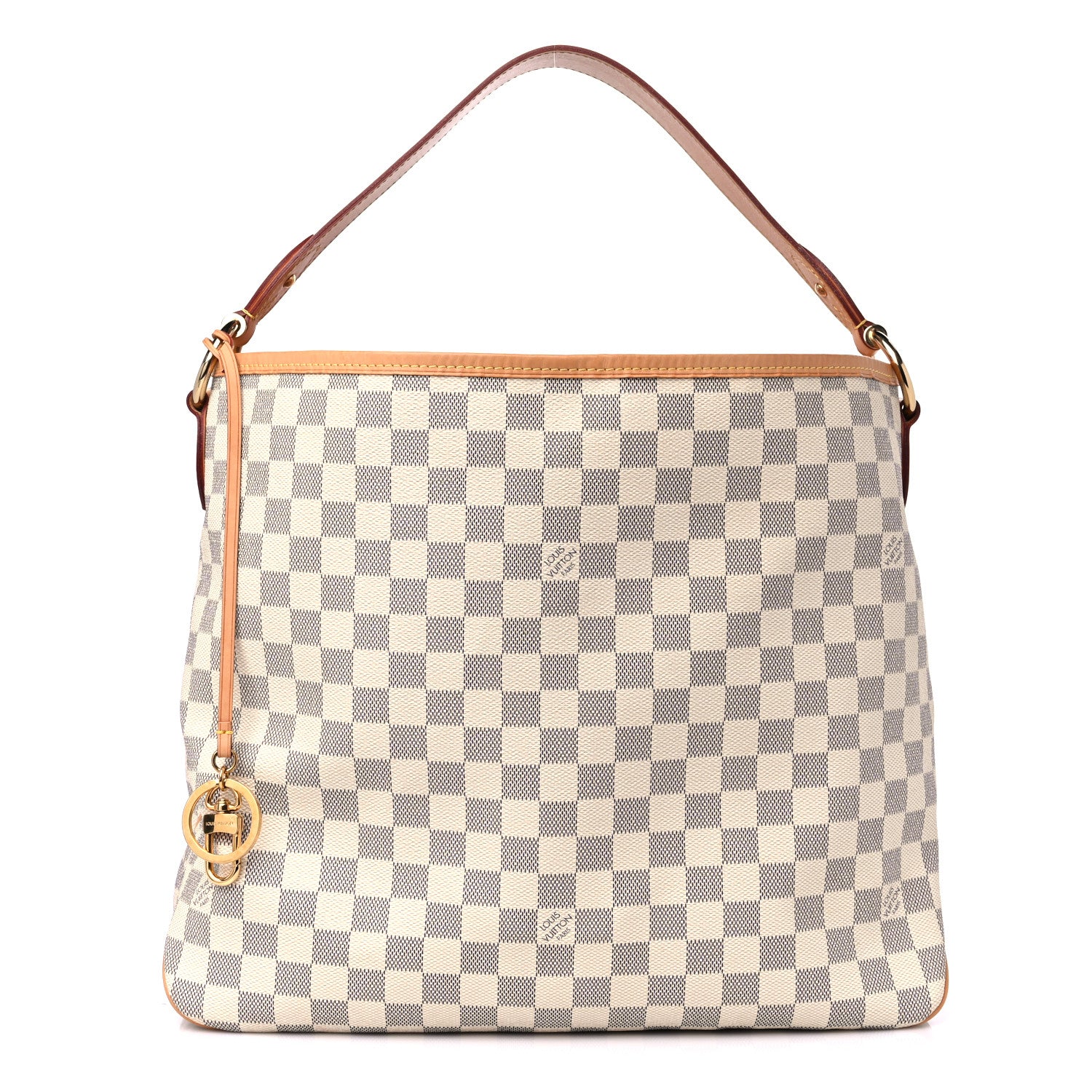Louis Vuitton Damier Azur Delightful MM Rose Ballerine 1 of 14