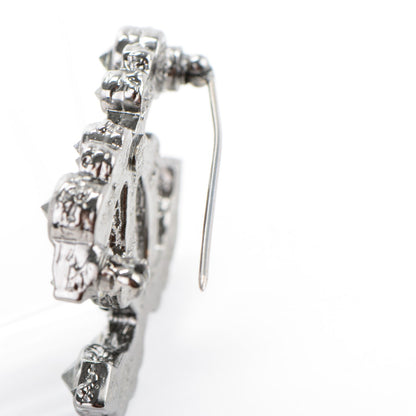 Chanel Ruthenium Crystal CC Brooch 4 of 6