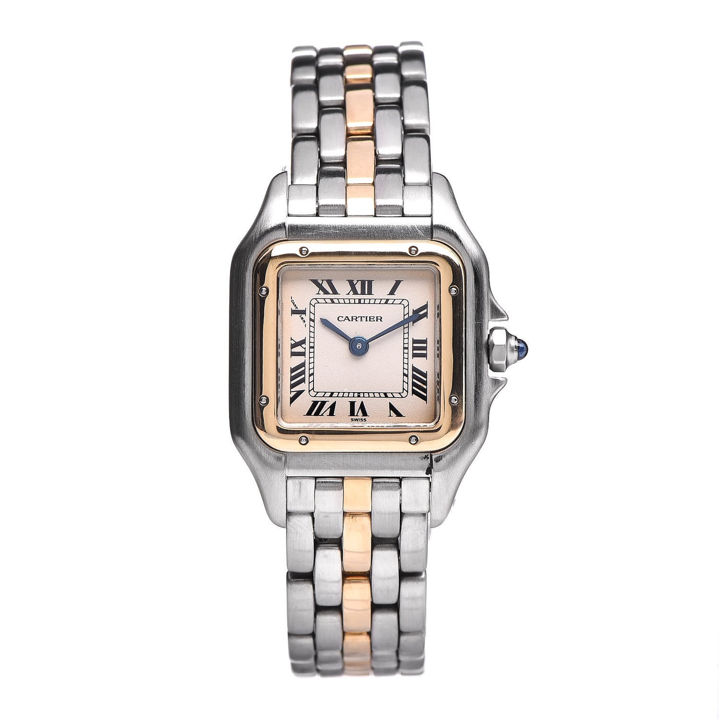 Stainless Steel 18K Yellow Gold 22mm Panthere Quartz Watch