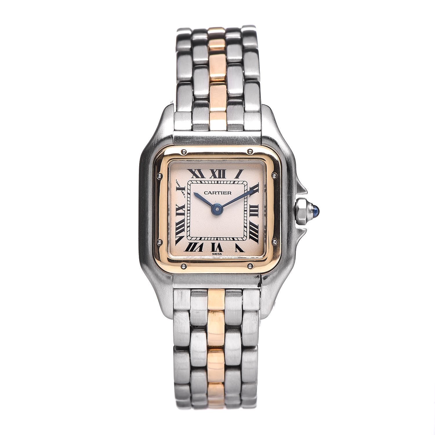 Cartier Stainless Steel 18K Yellow Gold 22mm Panthere Quartz Watch 1 of 7