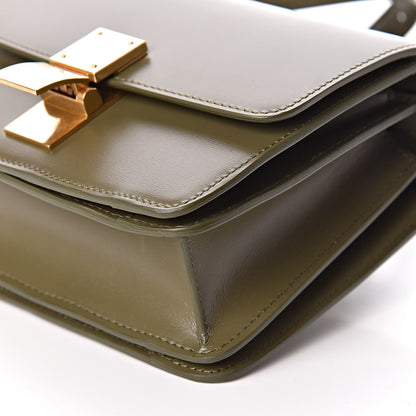 Celine Box Calfskin Small Classic Box Flap Bag Army Green 8 of 10