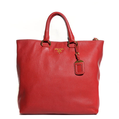 Prada Vitello Daino Tote Fuoco 1 of 10