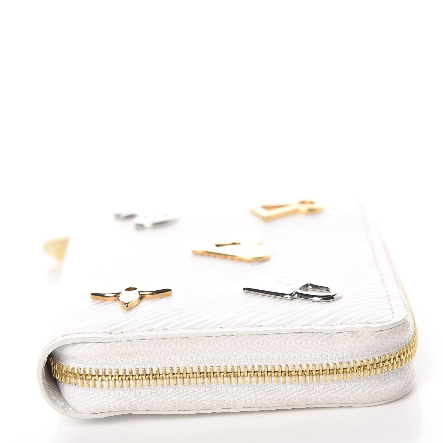 Epi Love Lock Zippy Coin Purse White