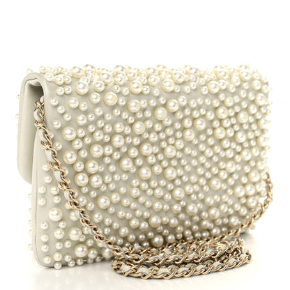 Chanel Lambskin Pearls Flap White 3 of 11