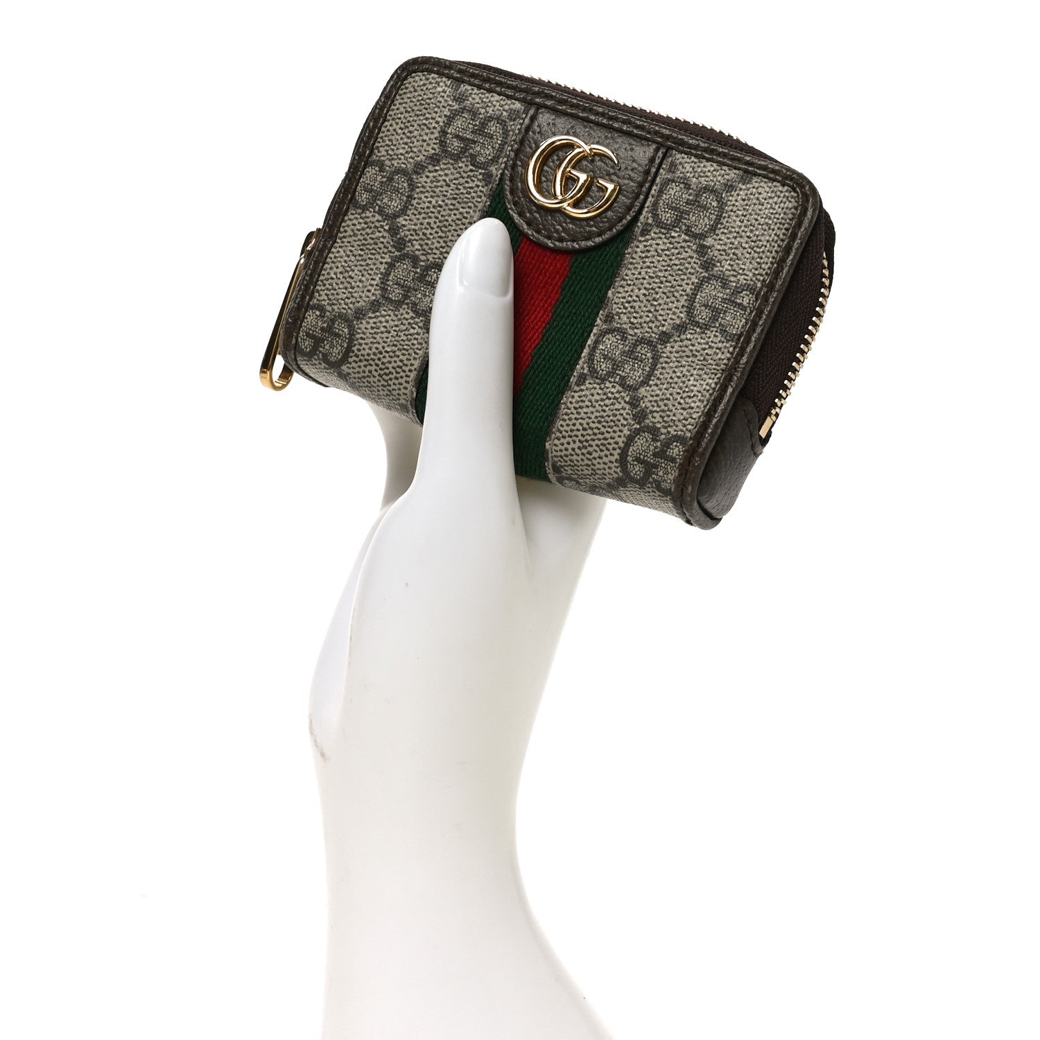 Gucci GG Supreme Monogram Web Ophidia Playing Card Case Beige New Acero 2 of 9
