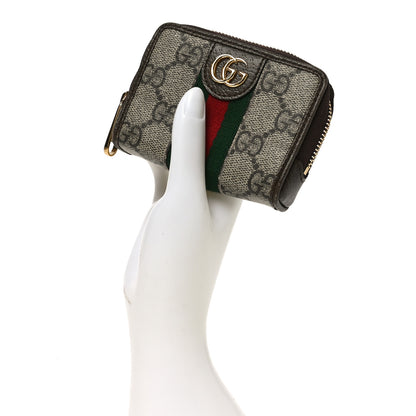 Gucci GG Supreme Monogram Web Ophidia Playing Card Case Beige New Acero 2 of 9