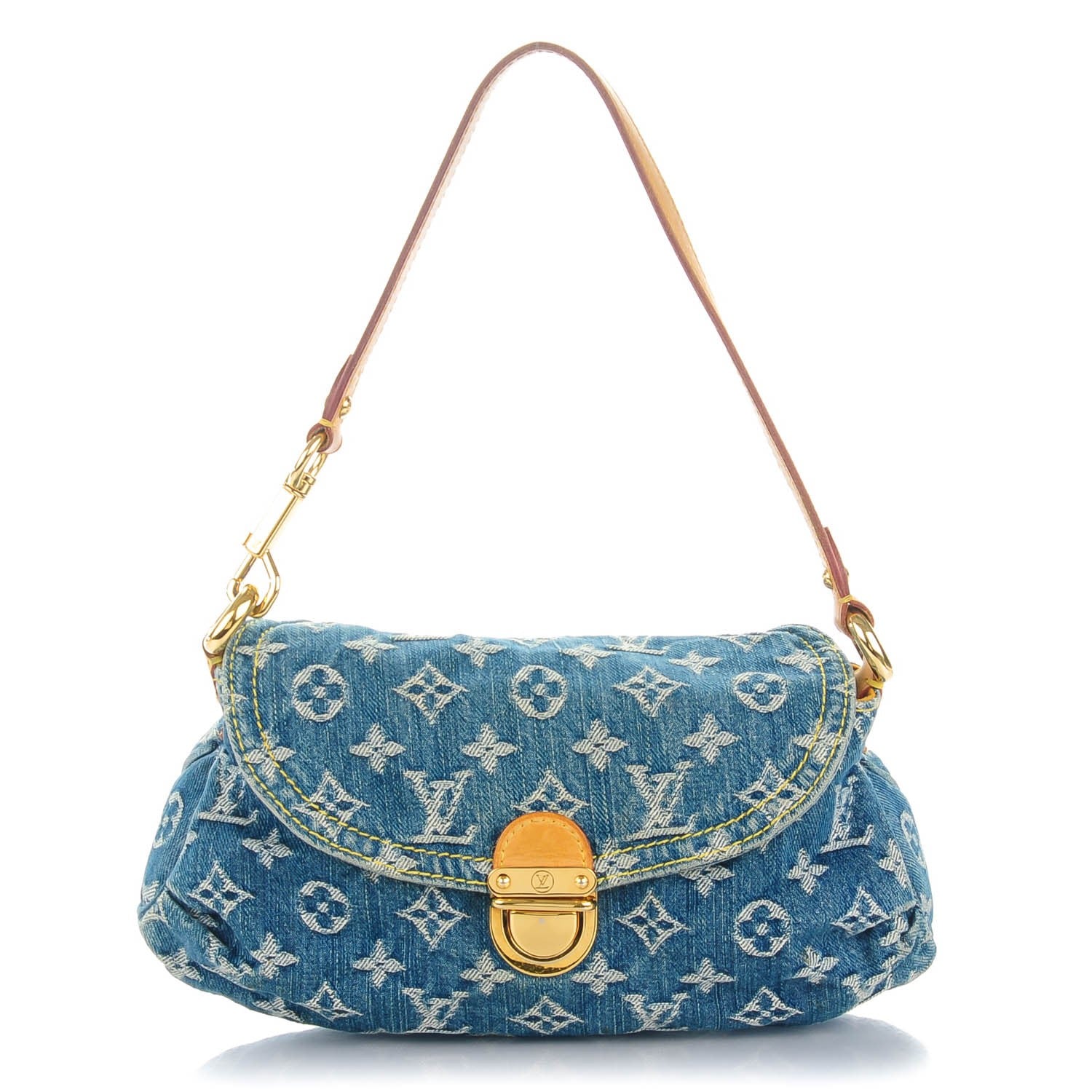 Louis Vuitton Monogram Denim Mini Pleaty Blue 1 of 7