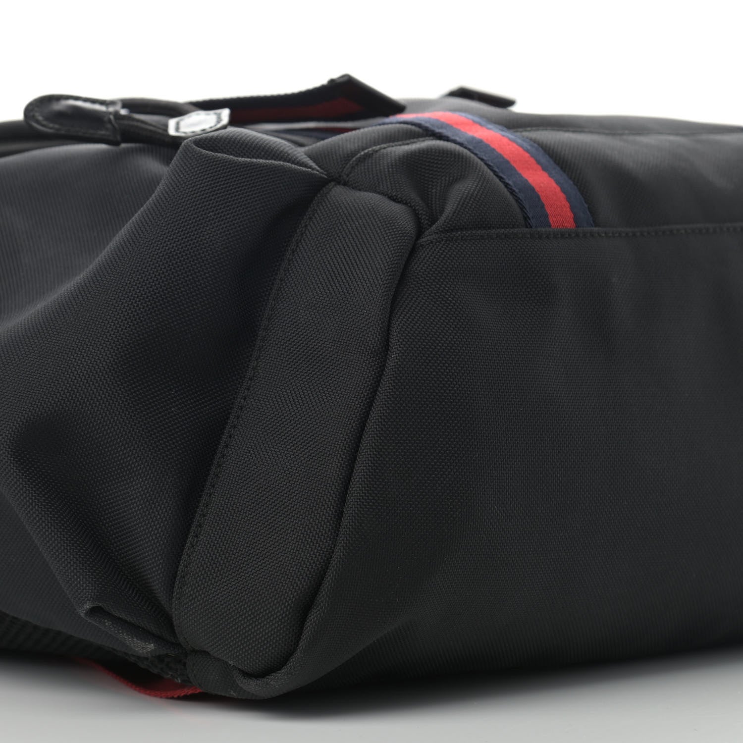 Gucci Techno Canvas Web Double Buckle Backpack Black 10 of 12