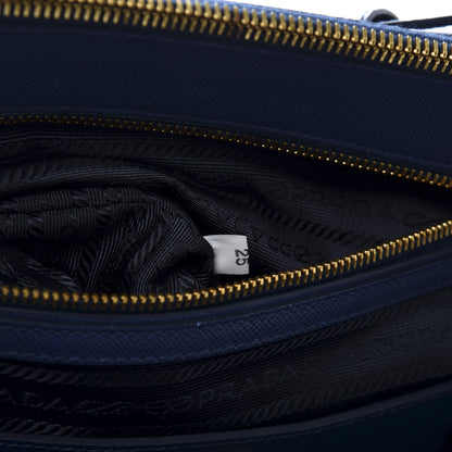 Prada Saffiano Medium Galleria Double Zip Tote Bluette 10 of 15