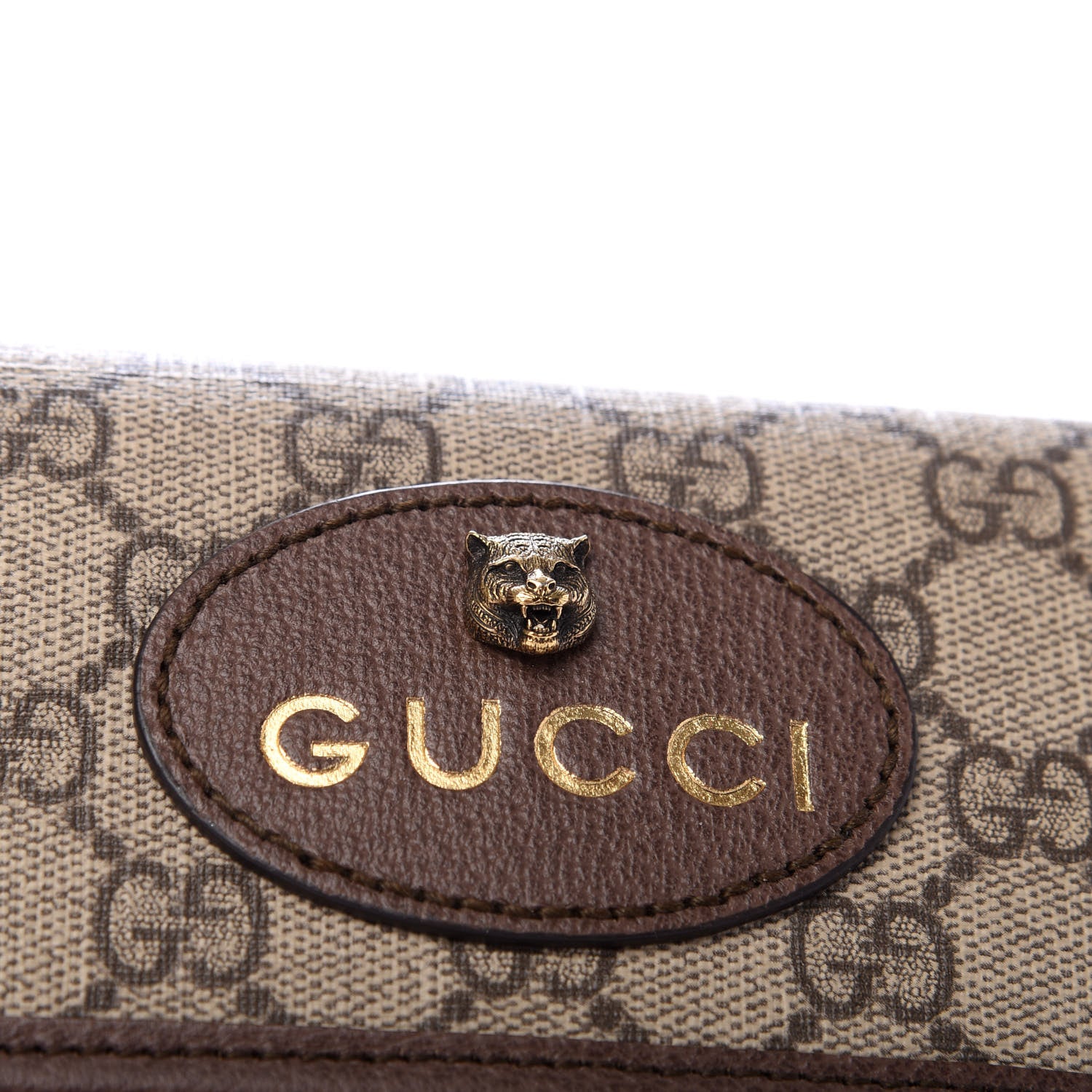 Gucci GG Supreme Monogram Neo Vintage Web Belt Bag Brown 9 of 10