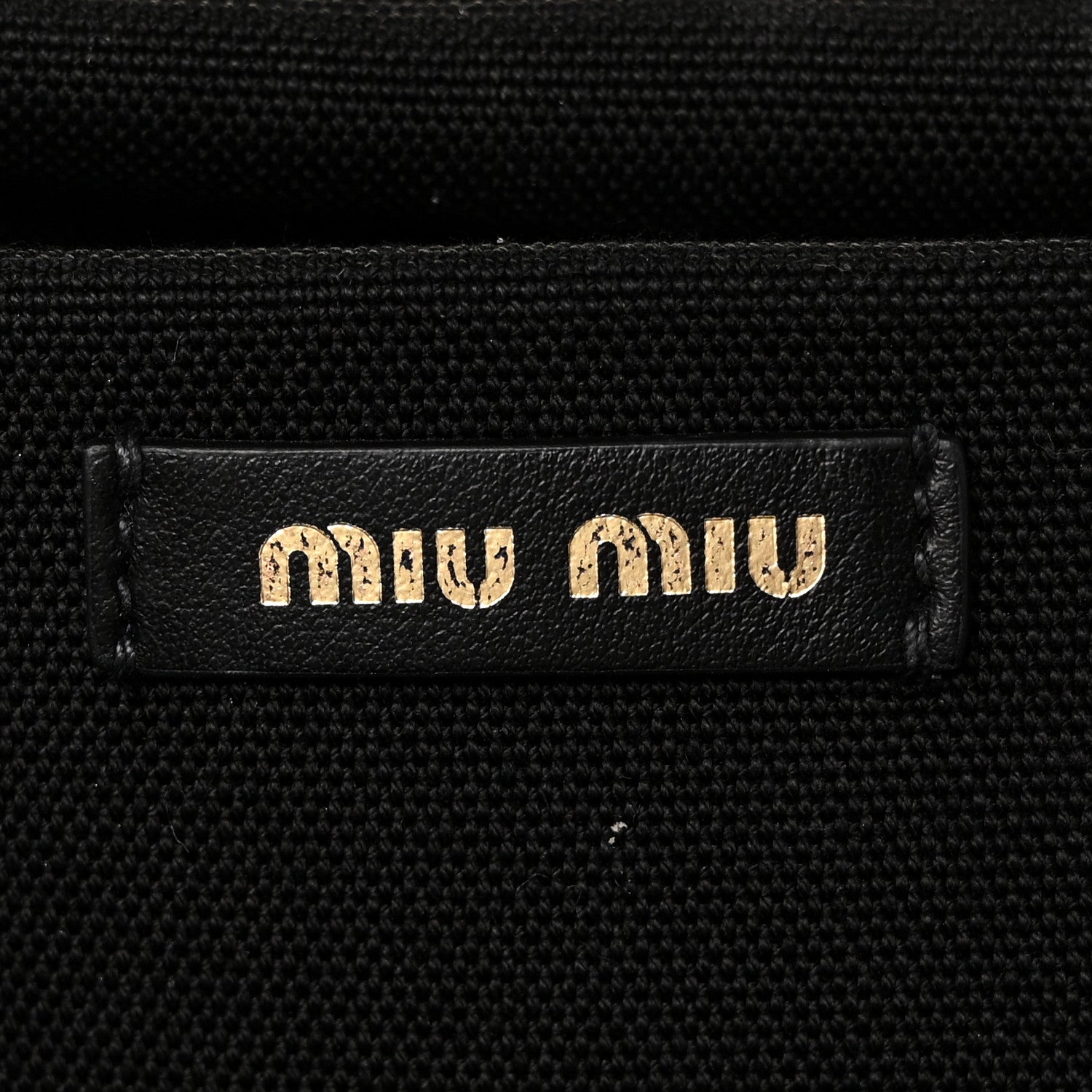 Miu Miu City Calfskin Wicker Midollino Bag Black 8 of 10