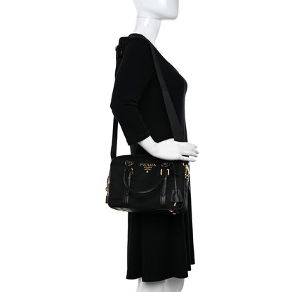 Prada Tessuto Nylon Saffiano Bauletto Black 2 of 9