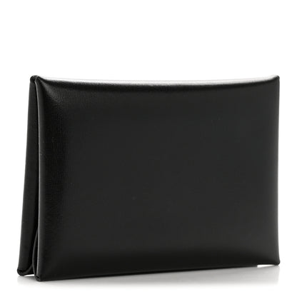 Hermes Box Calvi Duo Card Case Black 3 of 9