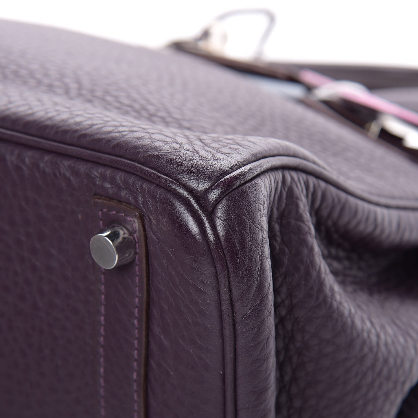 Taurillon Clemence Birkin 30 Raisin