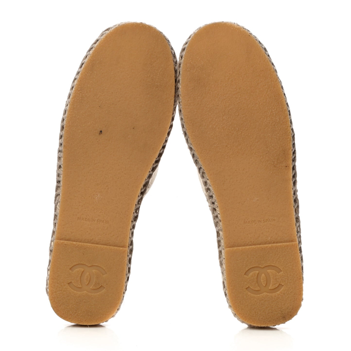 Denim CC Espadrille Mules 39 White Black