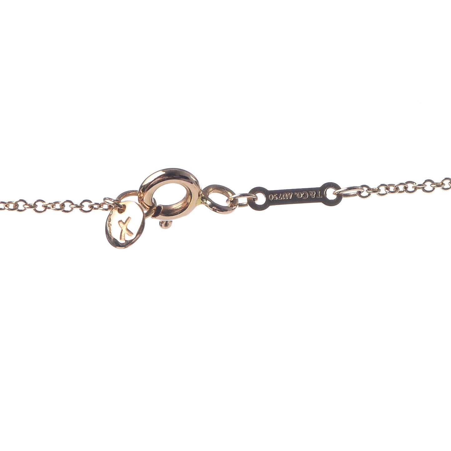 18K Rose Gold Paloma's Graffiti Love and Kisses Pendant Necklace