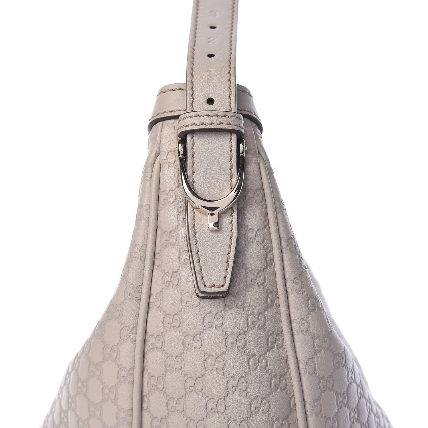 Gucci Guccissima Medium Nice Hobo Off White 8 of 10