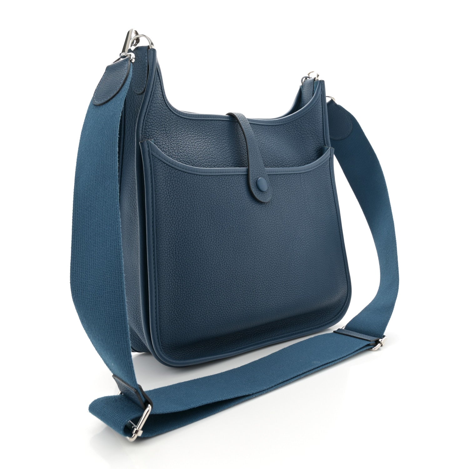 Hermes Taurillon Clemence Evelyne III PM Deep Blue 3 of 12