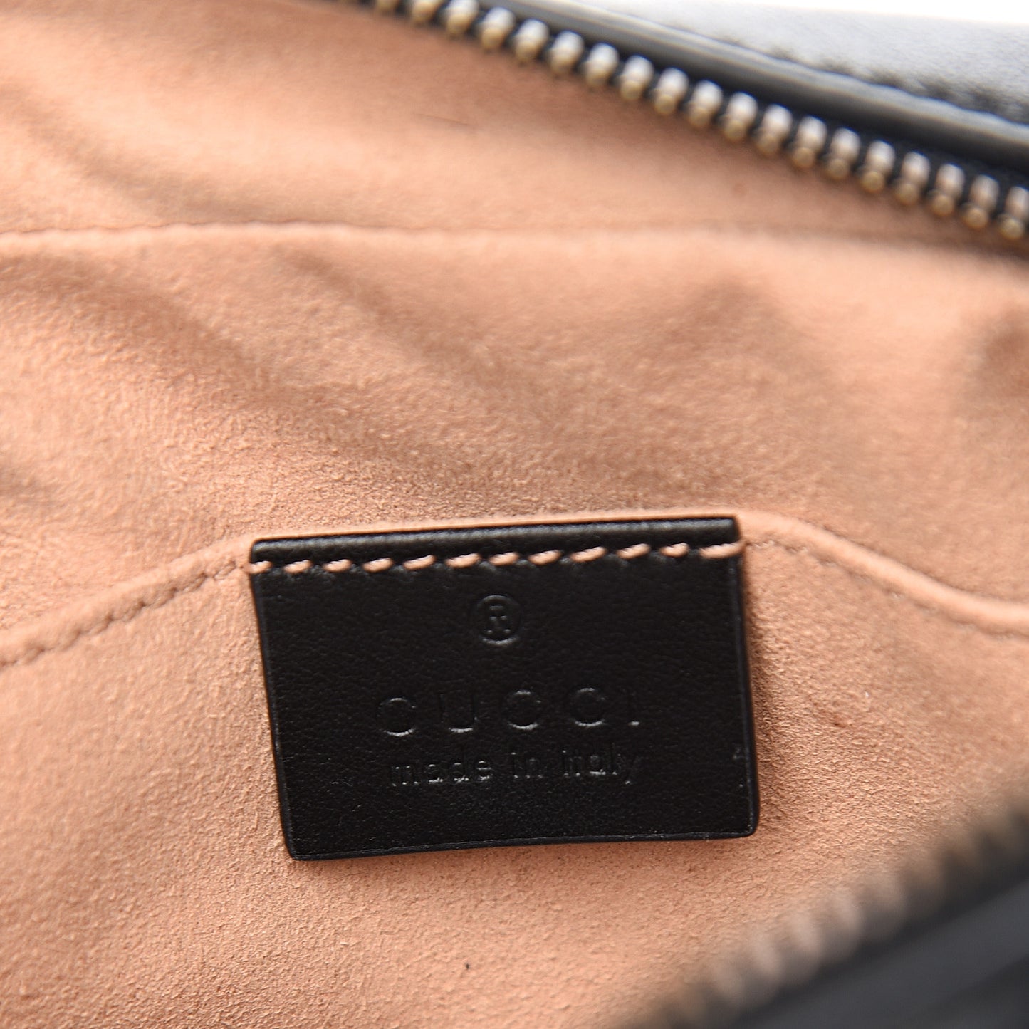 Calfskin Matelasse Mini GG Marmont Chain Shoulder Bag Black