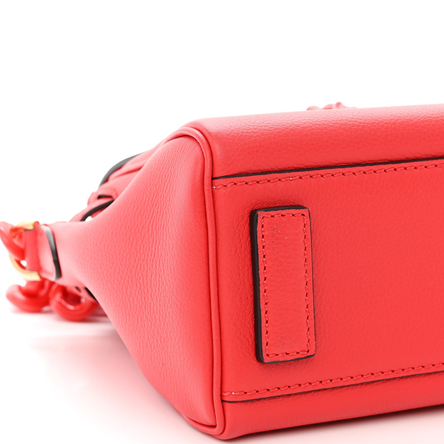 Versace Grained Calfskin Small La Medusa Top Handle Bag Red 8 of 9