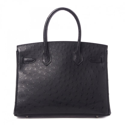 Hermes Ostrich Birkin 30 Black 4 of 33