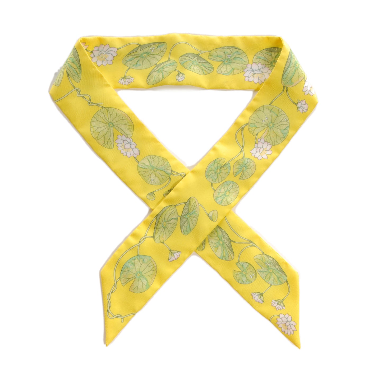 Silk Un Jardin Sur Le Nil Twilly Scarf Jaune