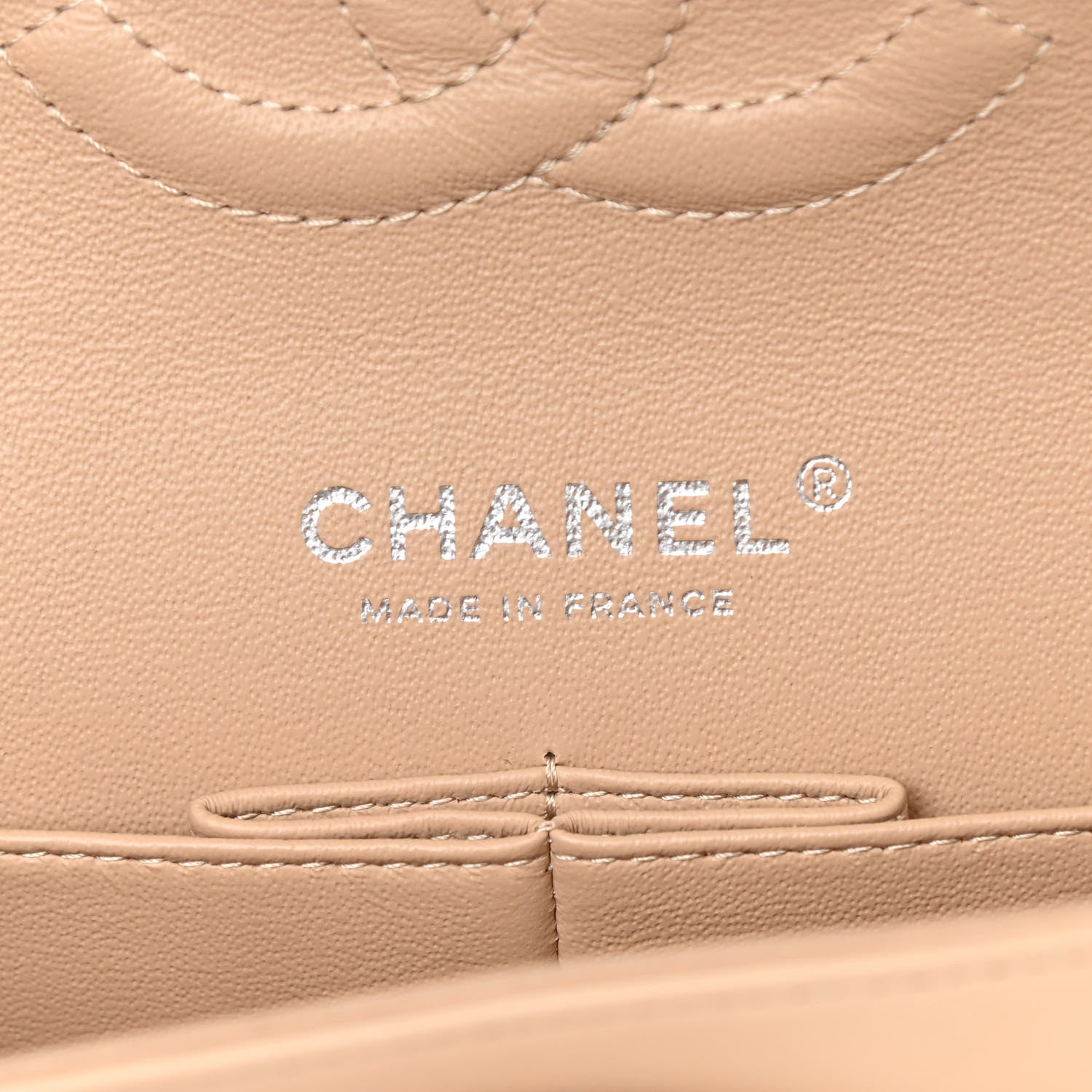 Chanel Lambskin Quilted Medium Double Flap Beige 5 of 15