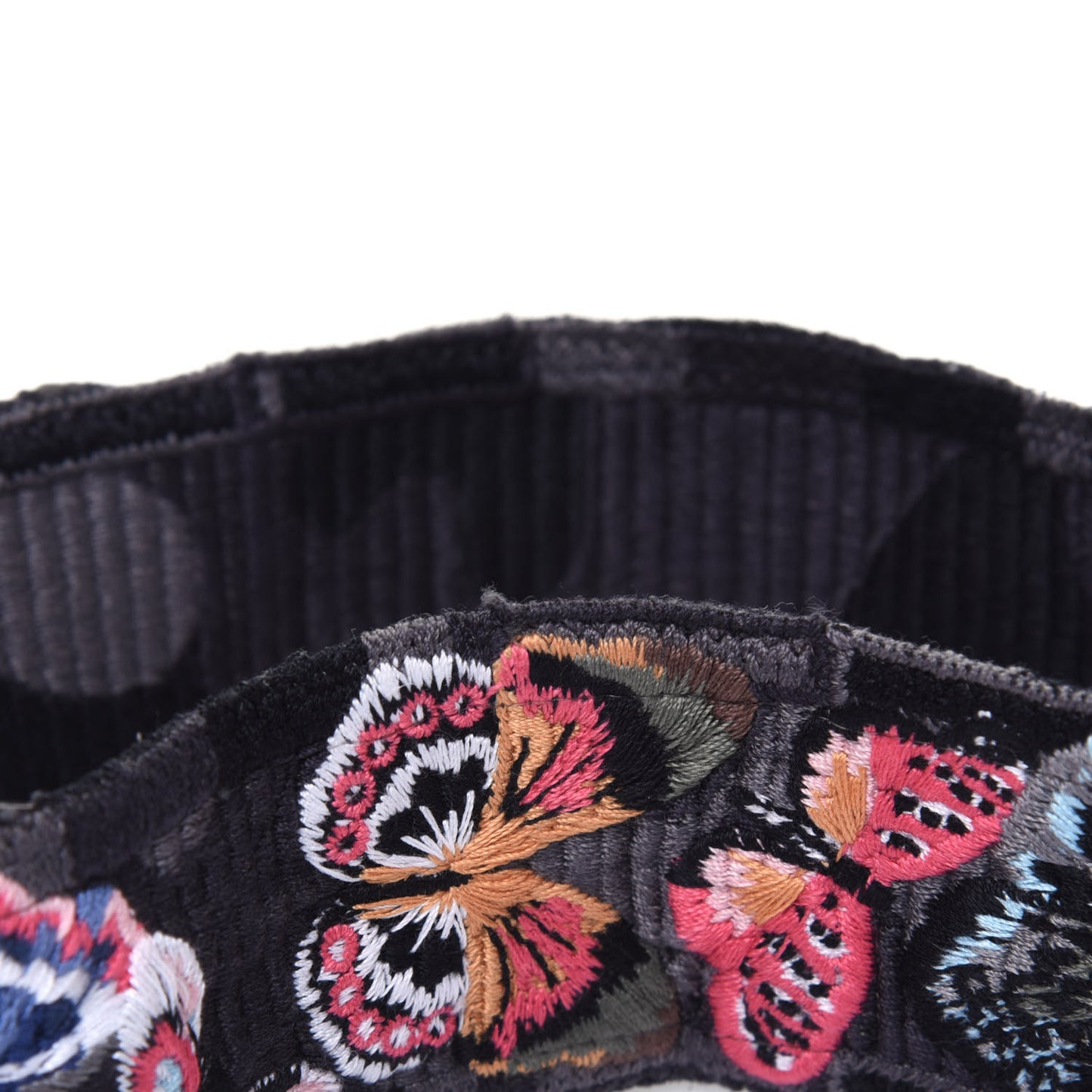 Canvas Camubutterfly Rockstud Guitar Strap Multicolor