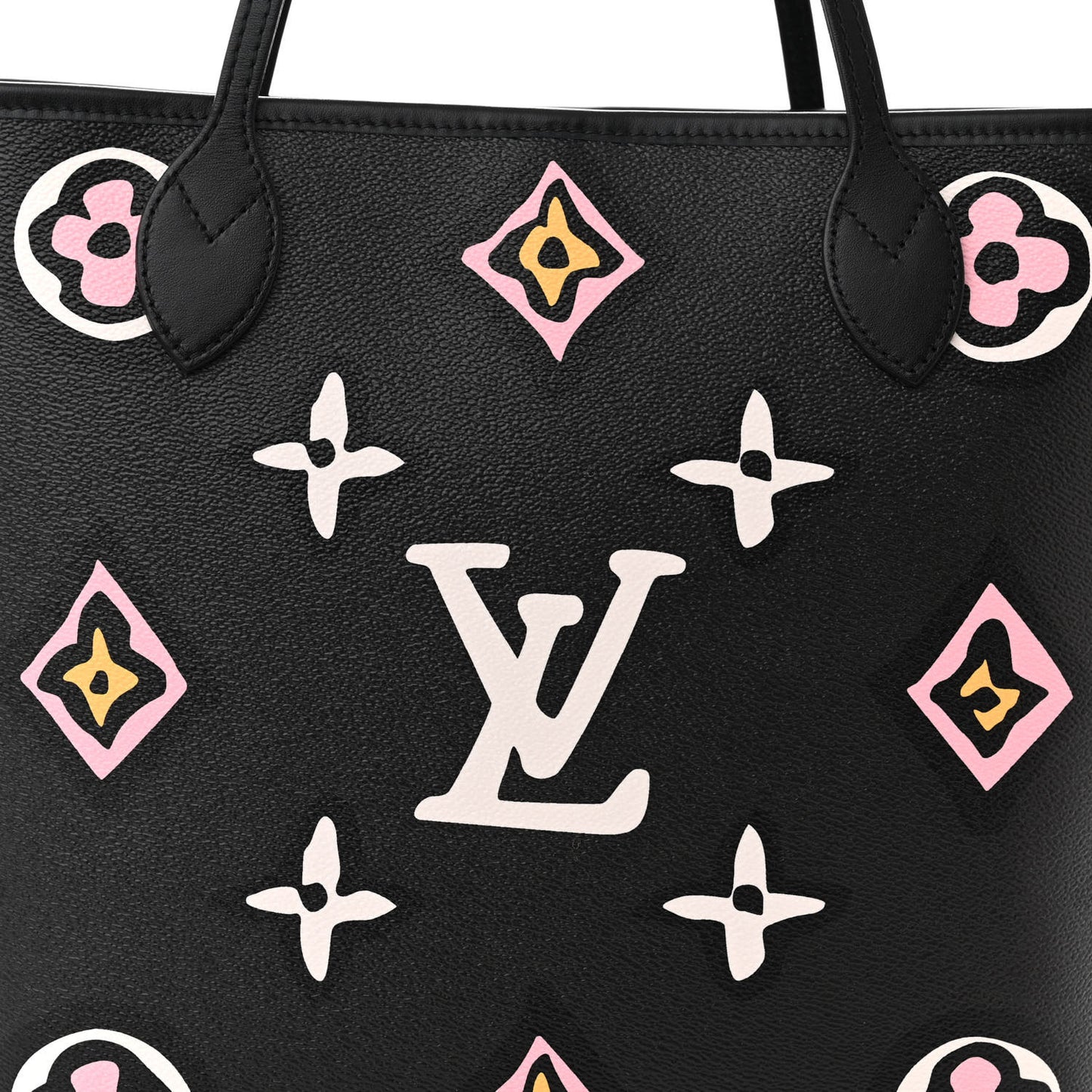 Monogram Giant Wild at Heart Neverfull MM Black