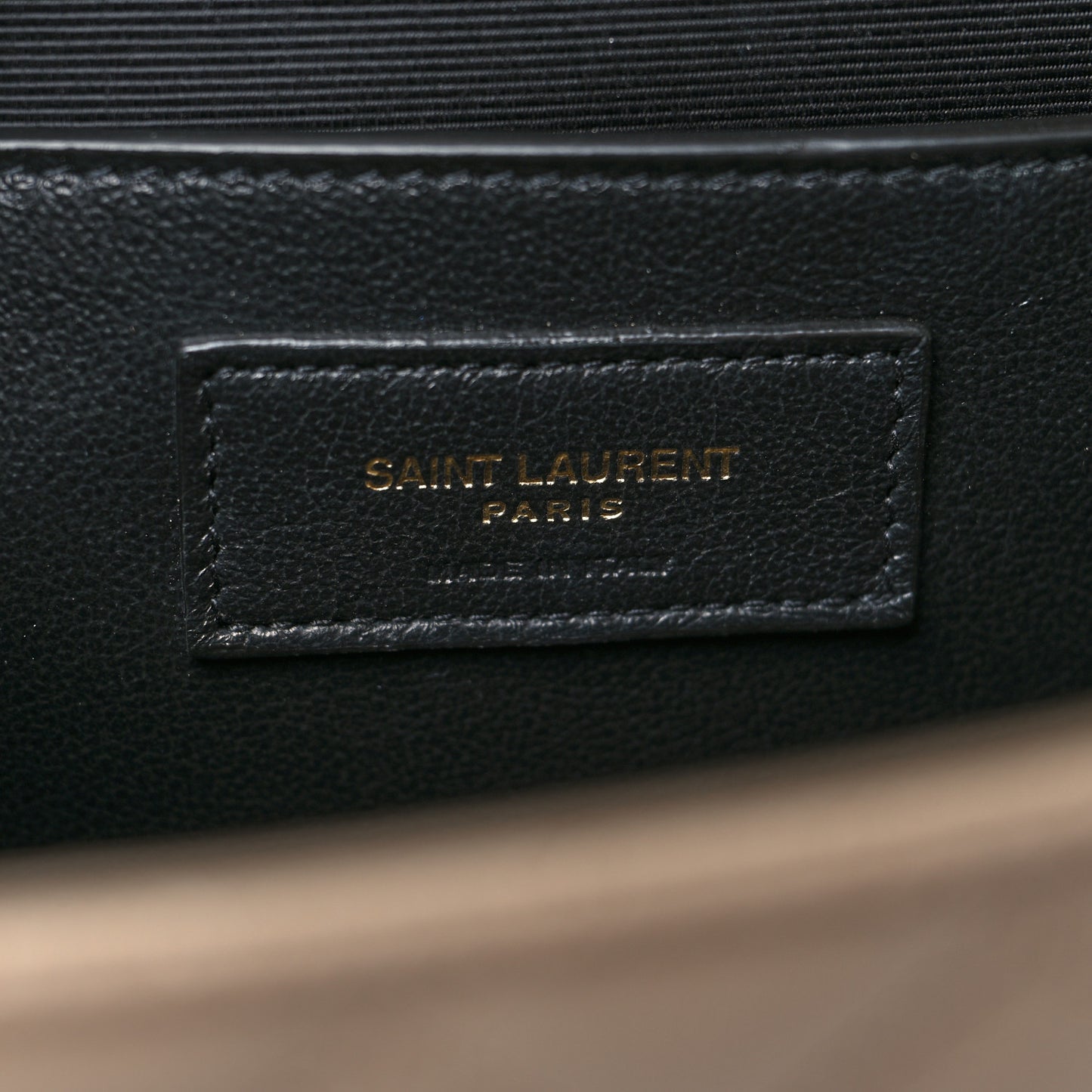 Grain De Poudre Textured Mixed Matelasse Medium Triquilt Monogram Satchel Dark Beige