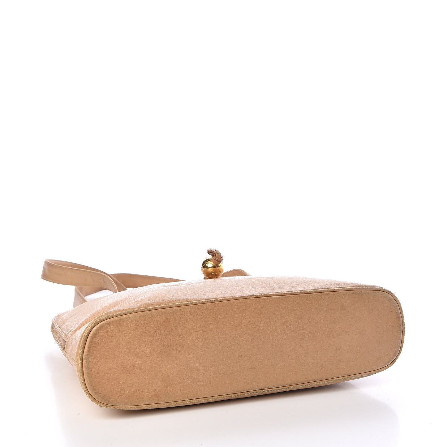 Lambskin CC Shoulder Bag Beige