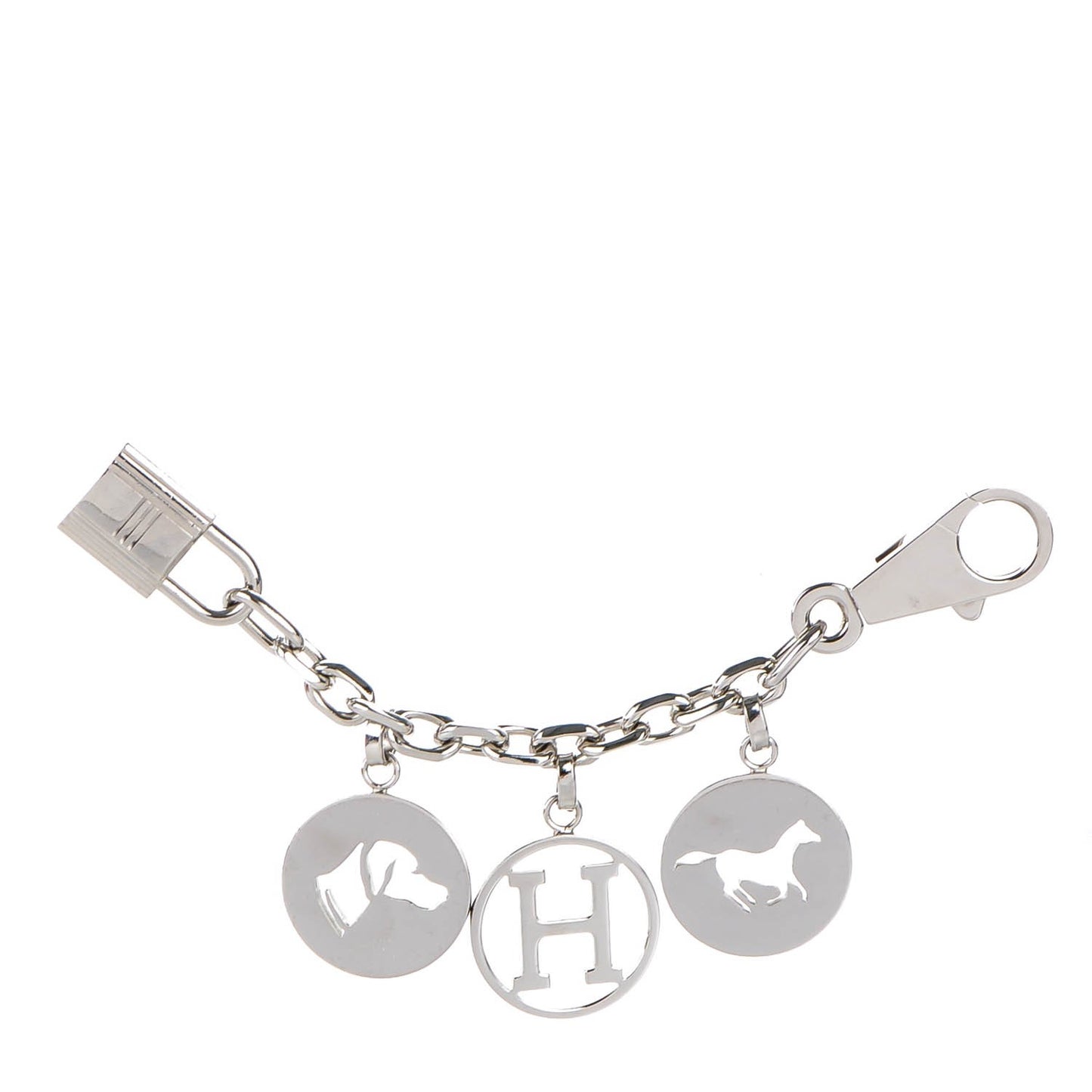 Palladium Breloque Bag Charm Silver