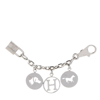 Hermes Palladium Breloque Bag Charm Silver 1 of 4