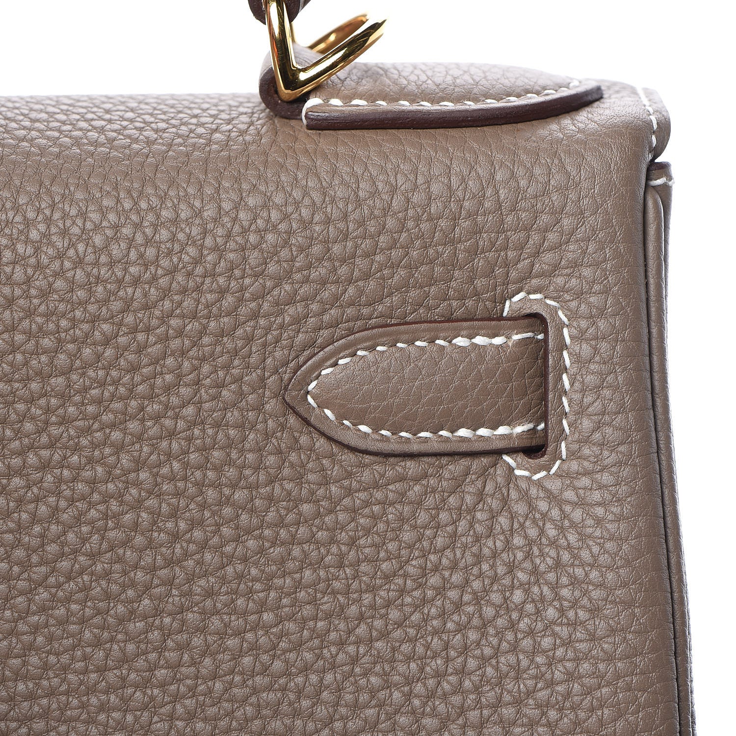 Hermes Togo Kelly Retourne 28 Etoupe 25 of 41