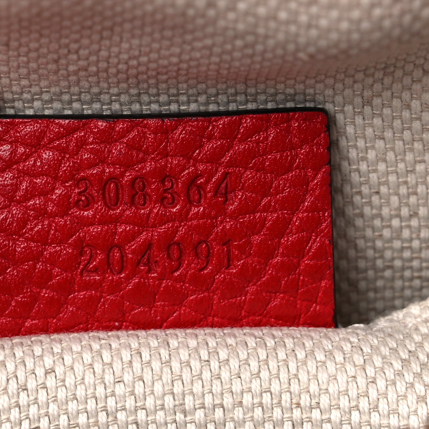 Gucci Pebbled Calfskin Small Soho Disco Bag Tabasco Red 7 of 16