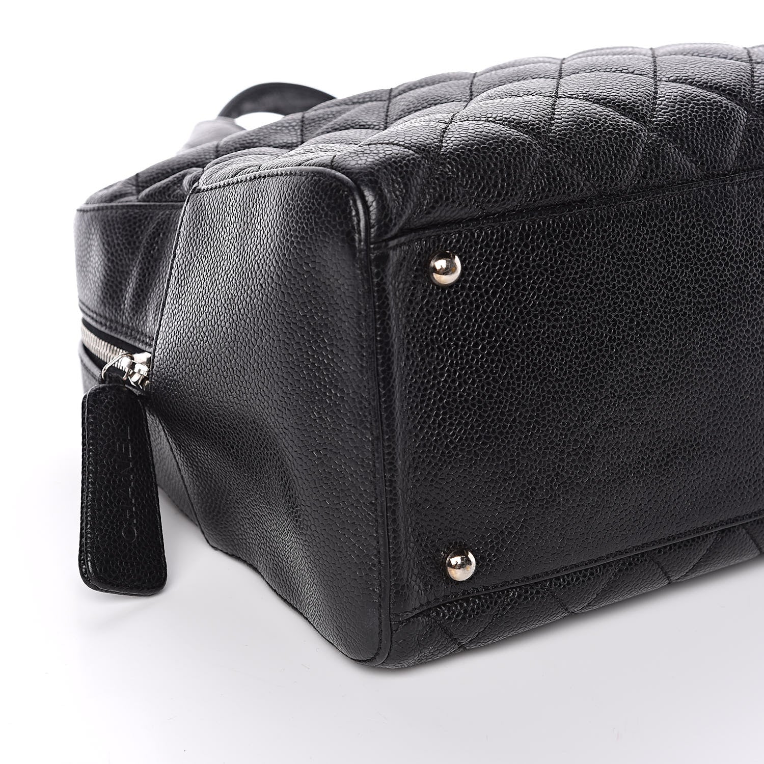 Chanel Caviar Quilted Bowler Black 10 of 12