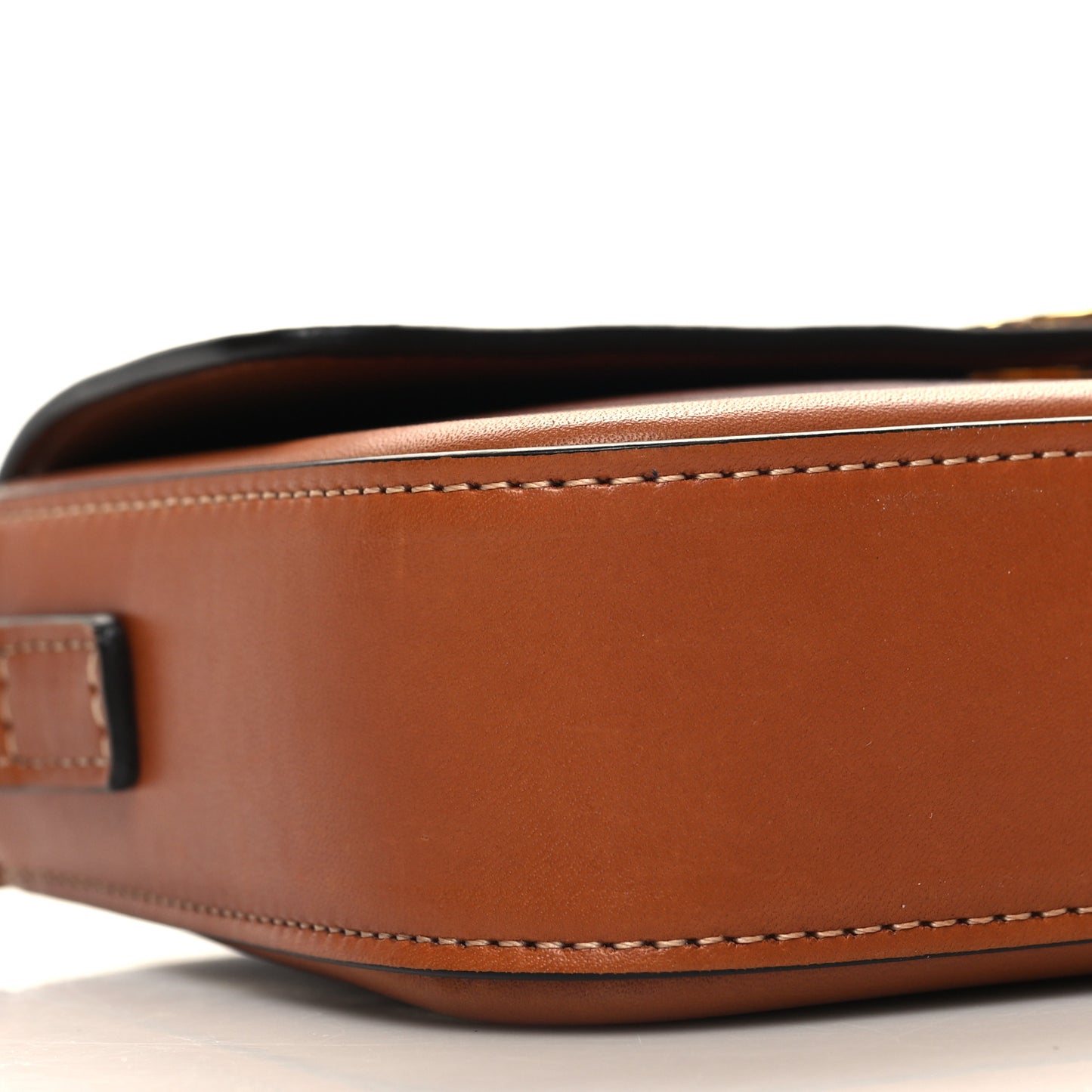 Natural Calfskin Triomphe Shoulder Bag Tan