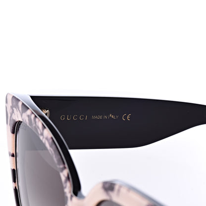 Gucci Acetate Herbarium Print Square Frame Sunglasses GG0059S White 5 of 7