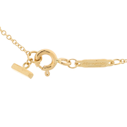 Tiffany 18K Yellow Gold Mini T Smile Pendant Necklace 4 of 5