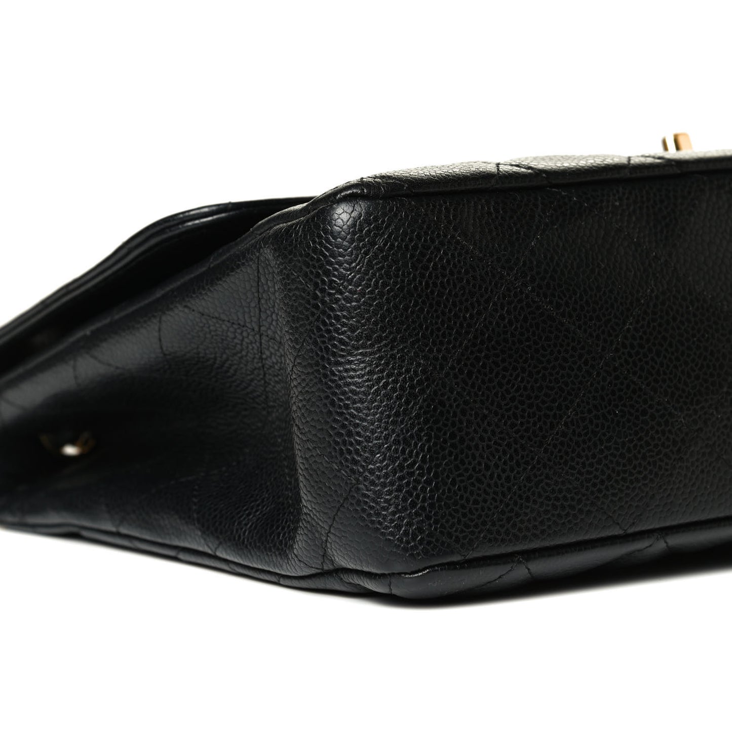 Caviar Quilted Jumbo Single Flap Black