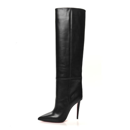 Christian Louboutin Calfskin Astrilarge 95 Knee Boots 40 Black 1 of 8