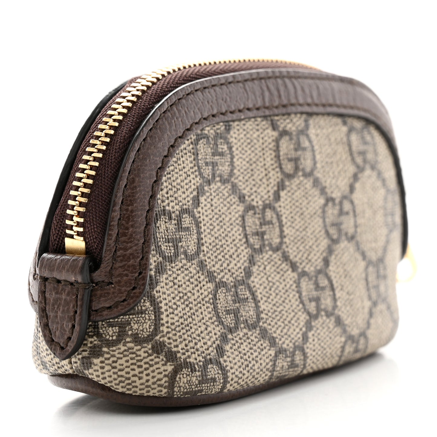 GG Supreme Monogram Web Ophidia Dome Key Pouch Beige New Acero
