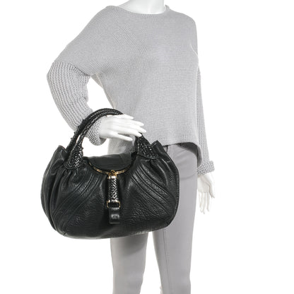 Fendi Nappa Nuvolata Spy Black 2 of 9