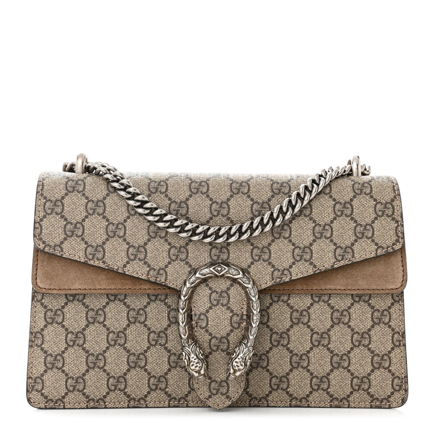 GG Supreme Monogram Small Dionysus Shoulder Bag Taupe