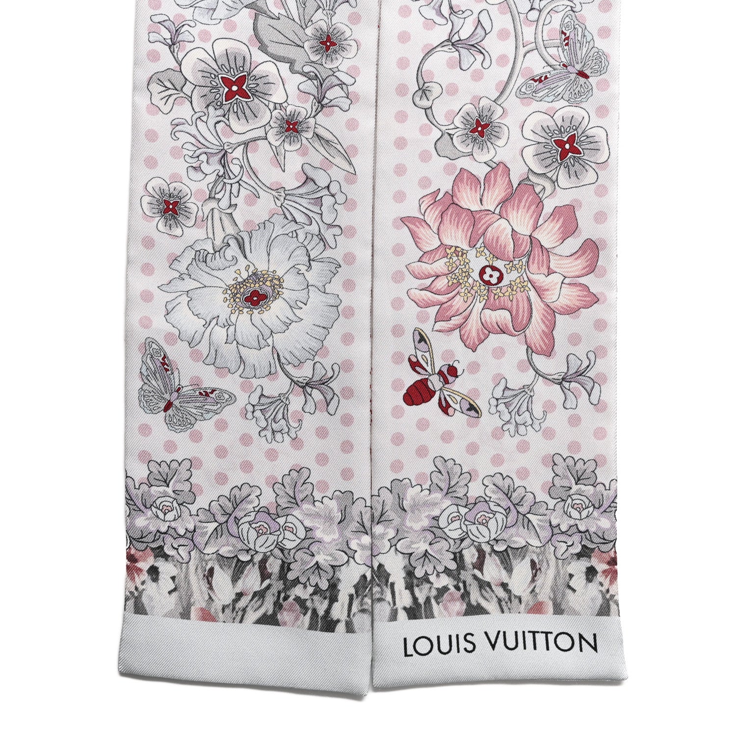 Louis Vuitton Silk Louis In The Garden Bandeau White 2 of 5