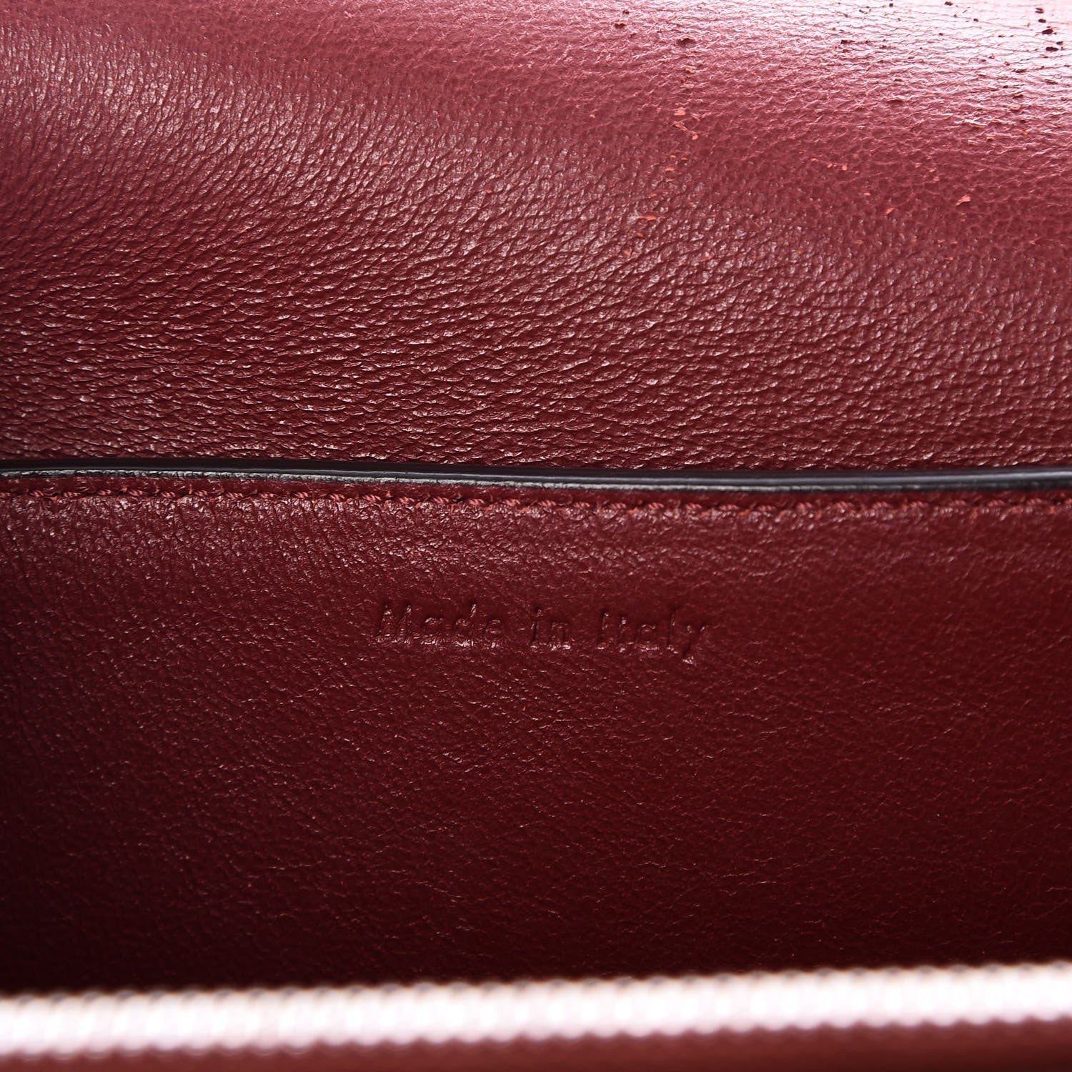 Celine Shiny Smooth Calfskin Medium Frame Shoulder Bag Red Navy 8 of 9